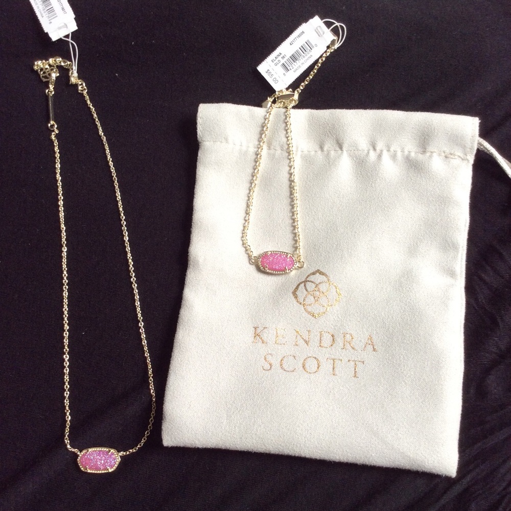 Kendra Scott Elisa Necklace and Elaina Bracelet